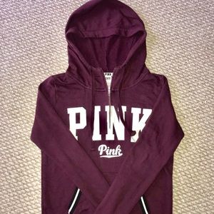 VS PINK 1/2 ZIP HOODIE!